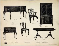 Furniture Plate, Luce Furniture Corporation, Suite No. 525, Mahogany