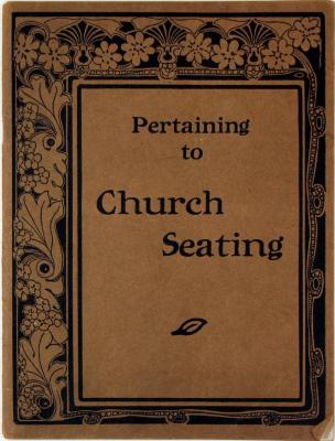 Trade Catalog, Manitowoc Seating Works, Pertaining to Church Seating
