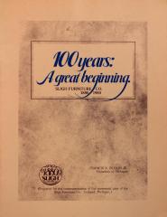 Booklet, Sligh Furniture Company, 100 Years: A Great Beginning