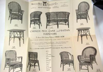 Poster, Mentzer Reed Furniture Company, Chinese Peel Cane and Rattan Furniture