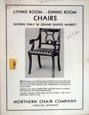 Mailer Brochure, Northern Chair Company, Living Room - Dining Room Chairs