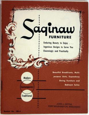 Trade Catalog, Saginaw Furniture Shops Company, Modern Contemporary Traditional