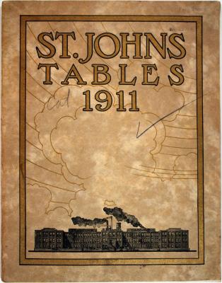 Trade Catalog, St. Johns Tables Company, Catalog for 1911