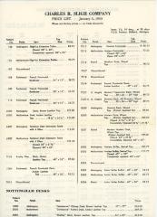 Price List, Charles R. Sligh Company
