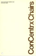 User Manual, Steelcase, Inc., ConCentrx Chairs