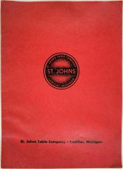Trade Catalog, St. Johns Table Company, Milford Maple Groupings