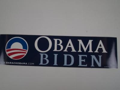 Bumper Sticker, Obama Biden