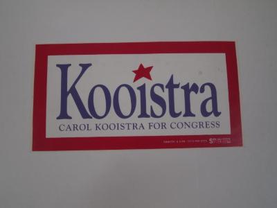 Bumper Sticker, Kooistra
