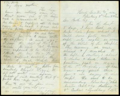 Letter, Charles E. Hulbert To H. B. Hulbert from Petersburg VA