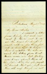 Letter, H.B. Hulbert brother of Charles Hulbert Watertown N.Y. to his mother Mrs. J. M. Hulbert Grand Rapids MI