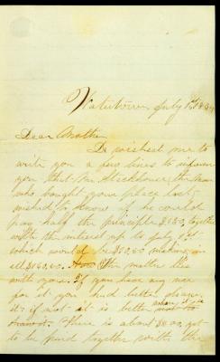 Letter, H. B. Hulbert Watertown N.Y. To his mother Mrs. J. M. Hulbert Grand Rapids MI