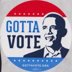 Political Sticker, Gotta Vote - Barack Obama