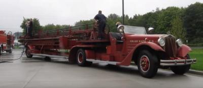 Fire Truck, American LaFrance Aerial Ladder 