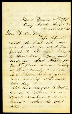 Letter, Charles E. Hulbert To H. B. Hulbert