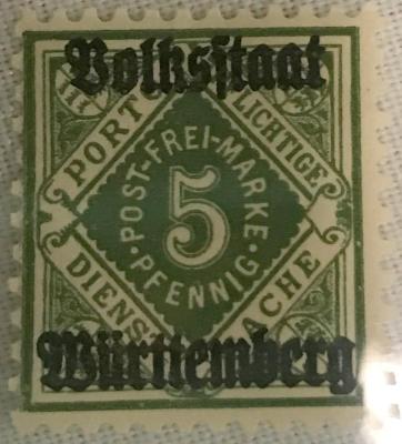 German Stamps With Wurttemberg Overprints