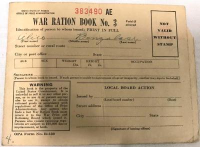 War Ration Book #3