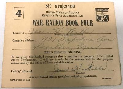 War Ration Book