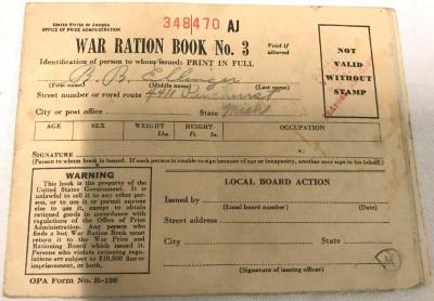 War Ration Book #3