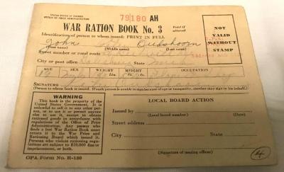 War Ration Book #3