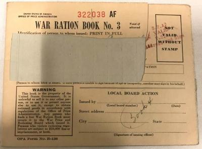 War Ration Book Three, War Ration Stamps (189)