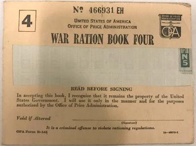 War Ration Book Four, War Ration Stamps (168)