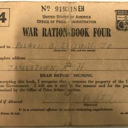 War Ration Booklet