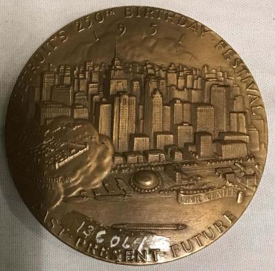 Medallion, Detroit, 250th Anniversary, 1951