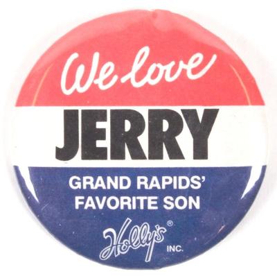Pin-Back Button, We Love Jerry