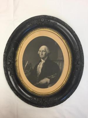 Framed print, Lithograph of George Washington