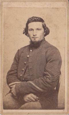 Photograph, Walter F. Huber 1st Michigan Engineers Civil War