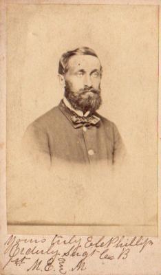 Photograph, Esquire C. Phillips 1st Michigan Engineers Civil War