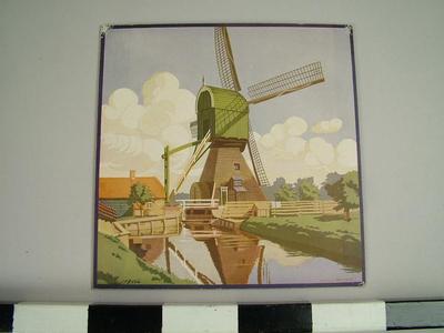 Print, Drainage Windmill In Province Of Utrecht