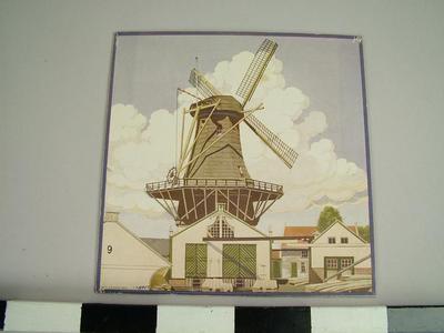Print, Lumbermill In Province Of South Holland