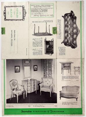 Brochure, Decorative Furniture by Tomlinson