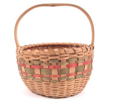 Basket With Carved Handle