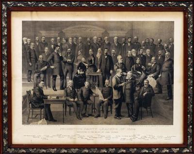 Lithograph, Prohibition Party Leaders Of 1884
