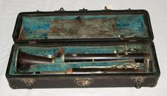 Clarinet And Case With Music Stand