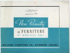 Trade Catalog, Williams Furniture Company, New Beauty in Furniture at Moderate Cost