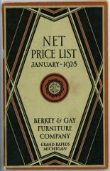 Booklet, Berkey &amp; Gay Furniture Company, Net Price List