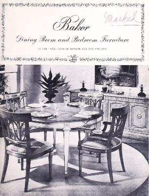 Trade Catalog, Baker Furniture Inc., Dining Room and Bedroom Furniture
