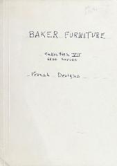 Trade Catalog, Baker Furniture Co., French Designs, 6600 Series