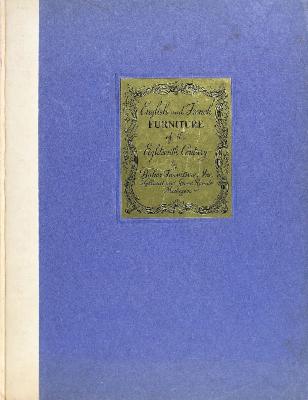 Trade Catalog, Baker Furniture Inc., English and French Furniture of the 18th Century