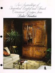 Trade Catalog, Baker Furniture Company, An Assemblage of Important English and French Occasional Designs