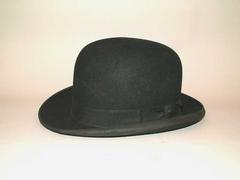 Man's Bowler Style Hat, Black Felt