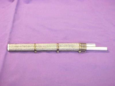 Chopsticks And Knife In Sharkskin Case