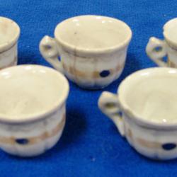 Saucers, Miniature Colonial, From The First Philadelphia  Centennial 1876 (6 Pcs.)