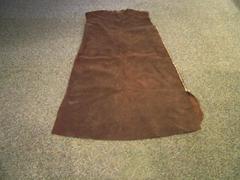 Sleeveless Dress, Deer Skin Hide Or Leather, Dark Brown