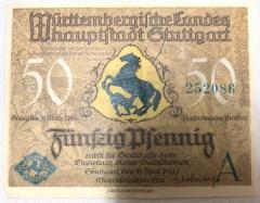 Banknote, 50 Pfennig 