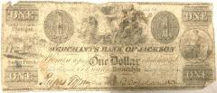 Banknote, The Merchant Bank of Jackson County, 1 Dollar
