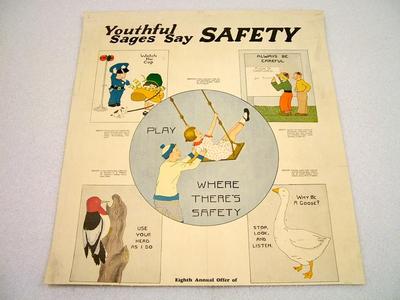 Safety Poster, Youthfull Sages Say Safety